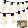 100FT Outdoor String Lights with LED Bulbs
