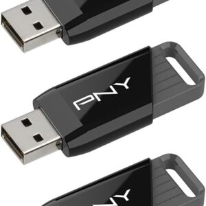 PNY 128GB USB 3.2 Gen 1 Flash Drive - Draagbare Opslag, 3‑Pack