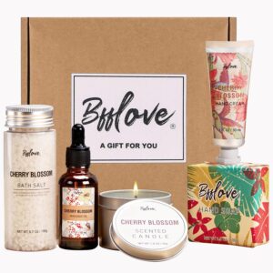 BFFLOVE Kersenbloesem Spa Cadeauset – 5‑delige Bad & Body Set voor Vrouwen