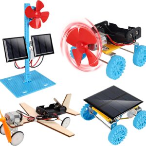4‑in‑1 STEM Kit – Zonne & Elektrische Motor Wetenschapsprojecten voor Kinderen 8–12 Jaar